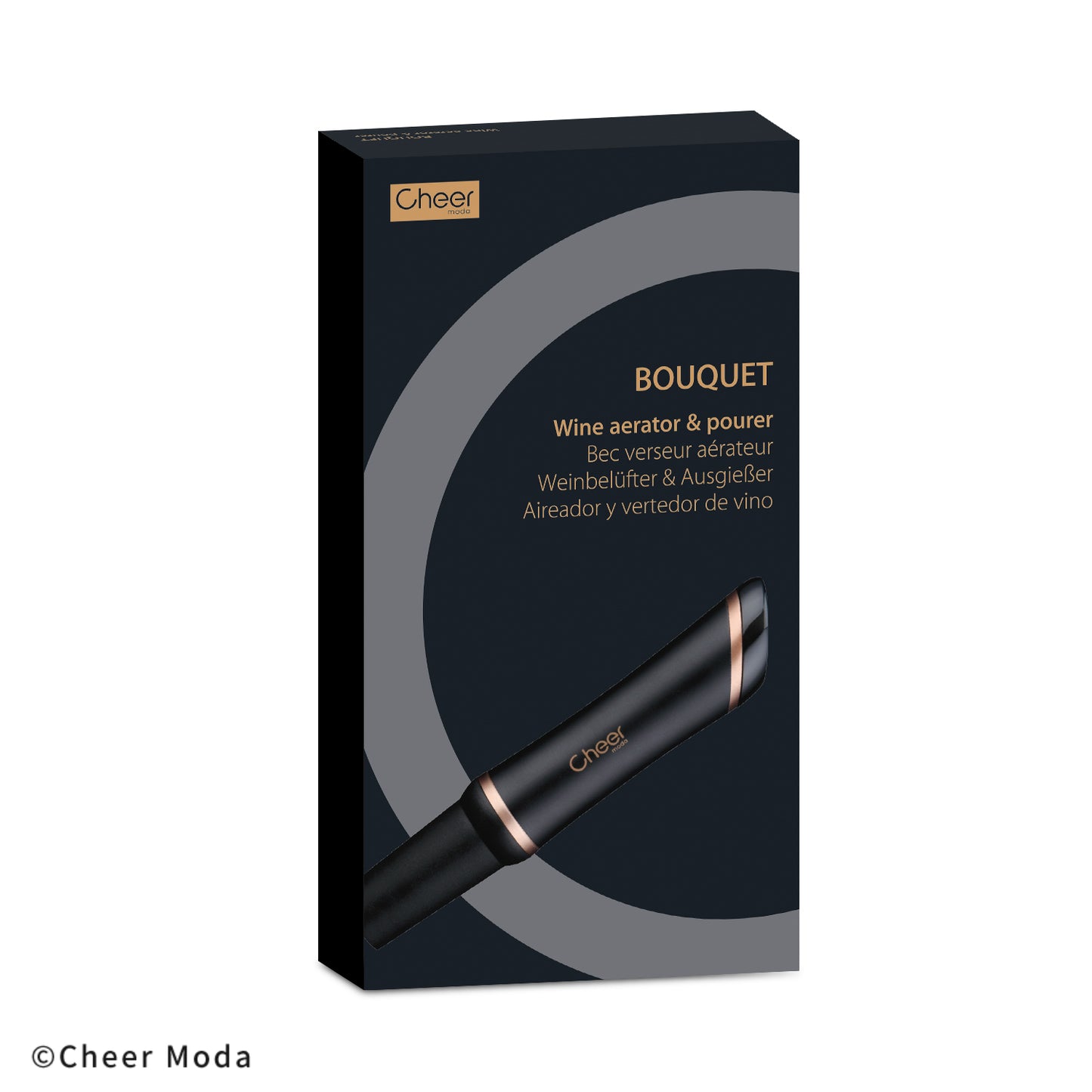 BOUQUET – Luftsprudler und Ausgießer – Schwarz und Bronze