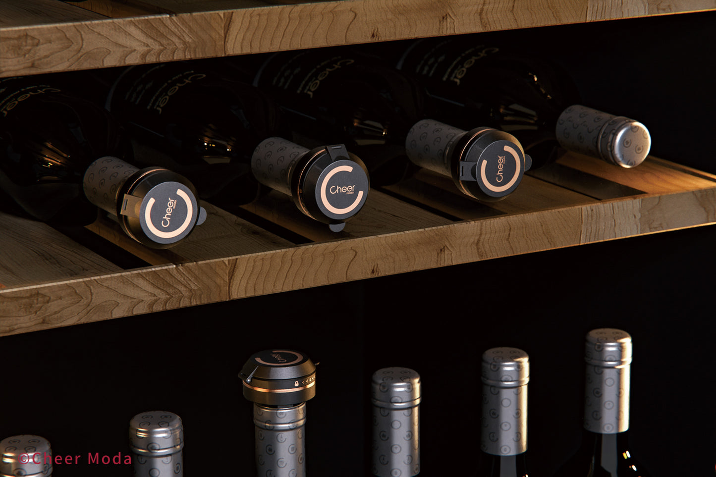 CONNOISSEUR - Système de préservation du vin et son support de présentation