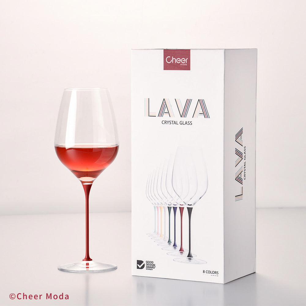 LAVA – Weinglas mit Aluminiumstiel