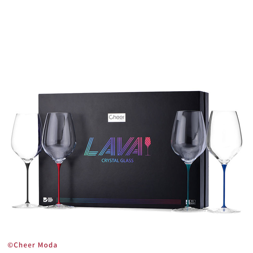 LAVA – Weinglas mit Aluminiumstiel