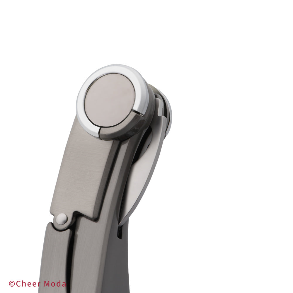 Libellule tire-bouchon sommelier acier avec poignée ergonomique pour ouverture facile des bouteilles de vin vue de détails