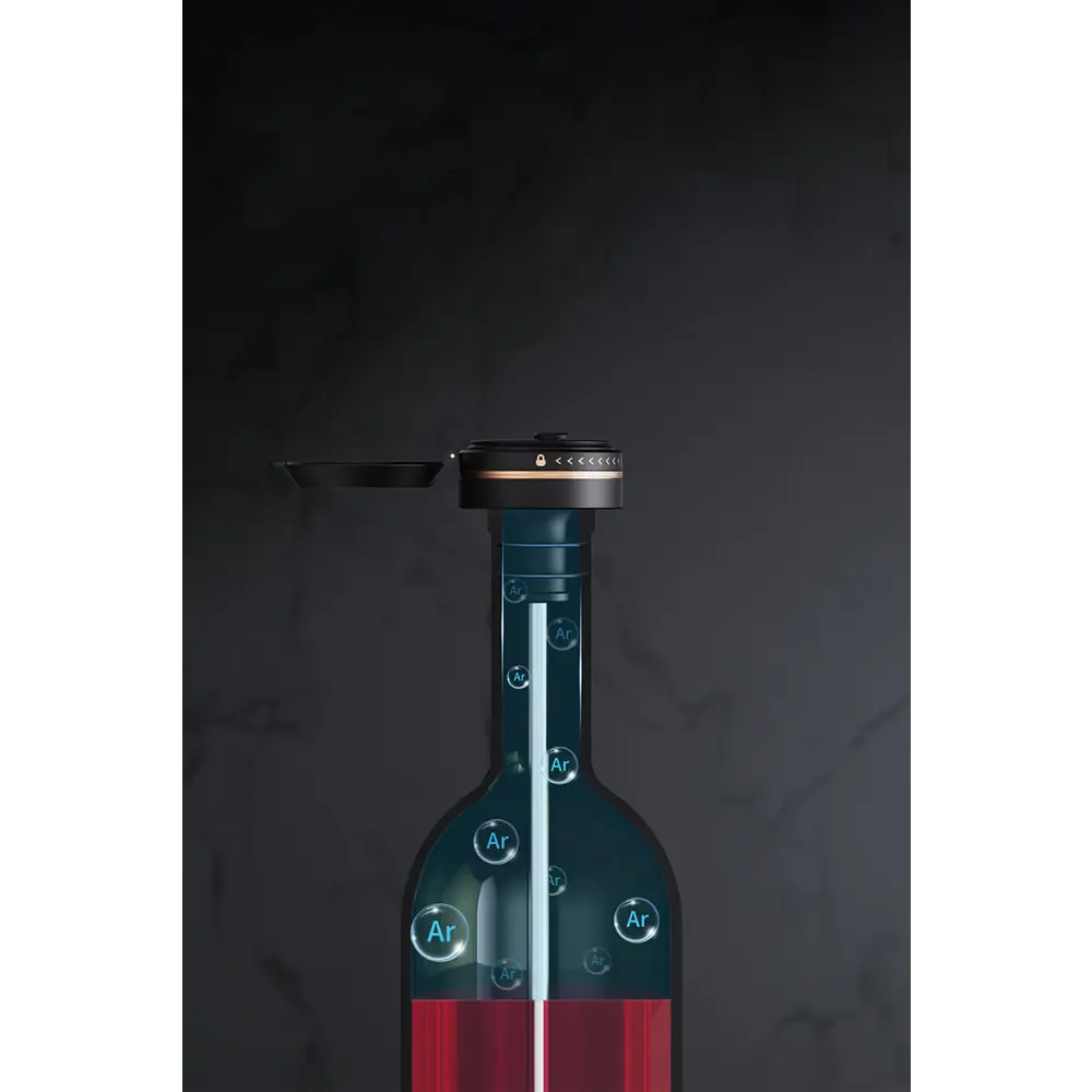 Bouchons stoppeurs pour Système de préservation du vin Connoisseur en focntionnement