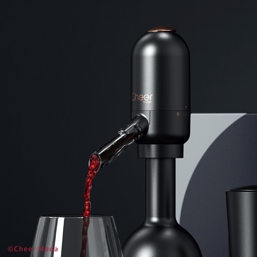 Avec ce système 2 en 1, servez &amp; aérez votre vin comme s'il avait été carafé 20 minutes.