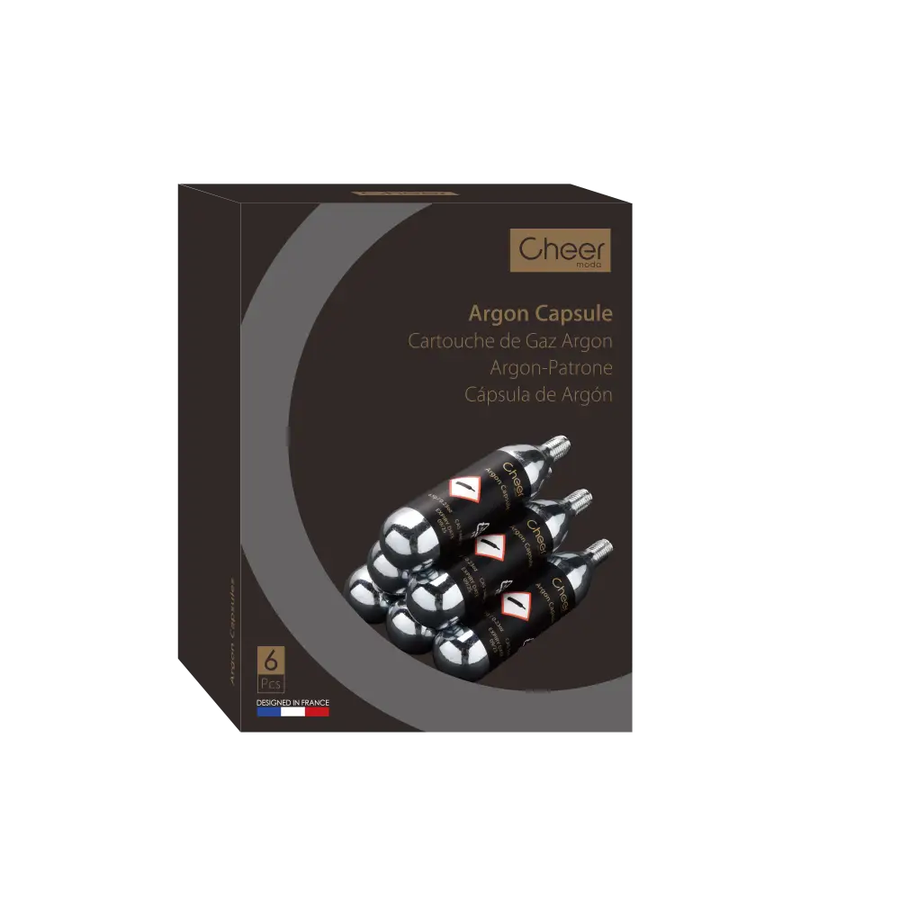 Capsules d’Argon pour Connoisseur - CHEER MODA - Bouchons stoppeurs et bouchons à vin