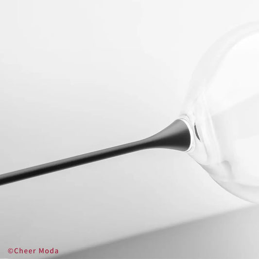 Verre à vin multicolore avec pied en aluminium